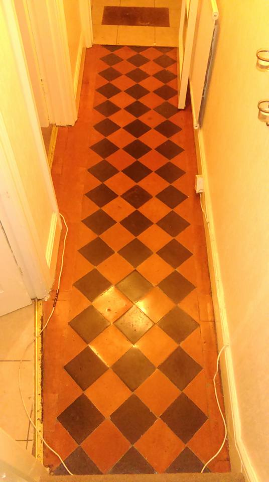 Victorian Tiled Hallway Barnstaple after restoration