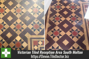 Victorian Tiled Reception Area Renovated in South Molton Listed Building