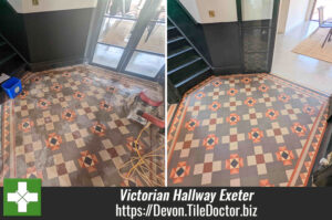 Victorian Tiled Hallway Floor Renovation Exeter