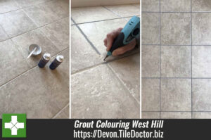 Porcelain Tiled Floor Grout Coloured West Hill