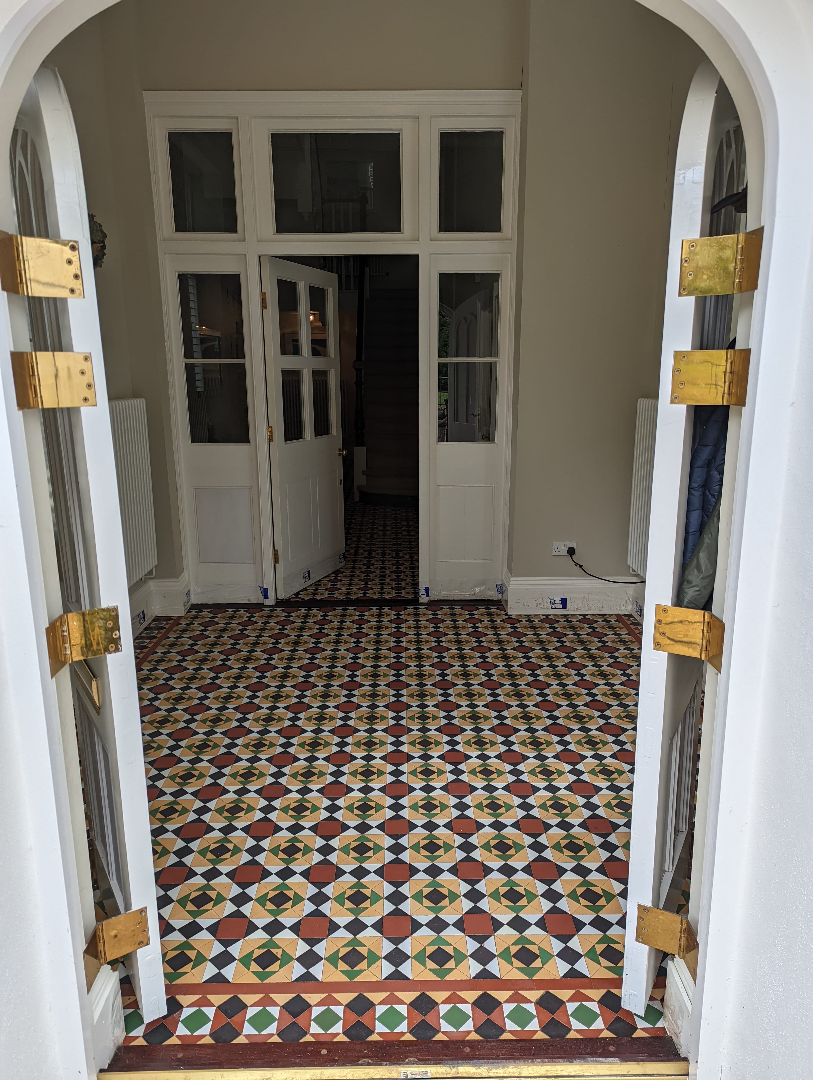 Victorian Tiled Hallway Exmouth After Cleaning