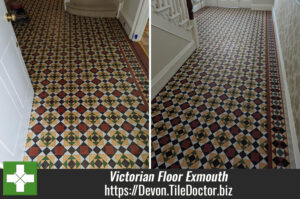 Victorian Tiled Hallway Floor Renovated Exmouth