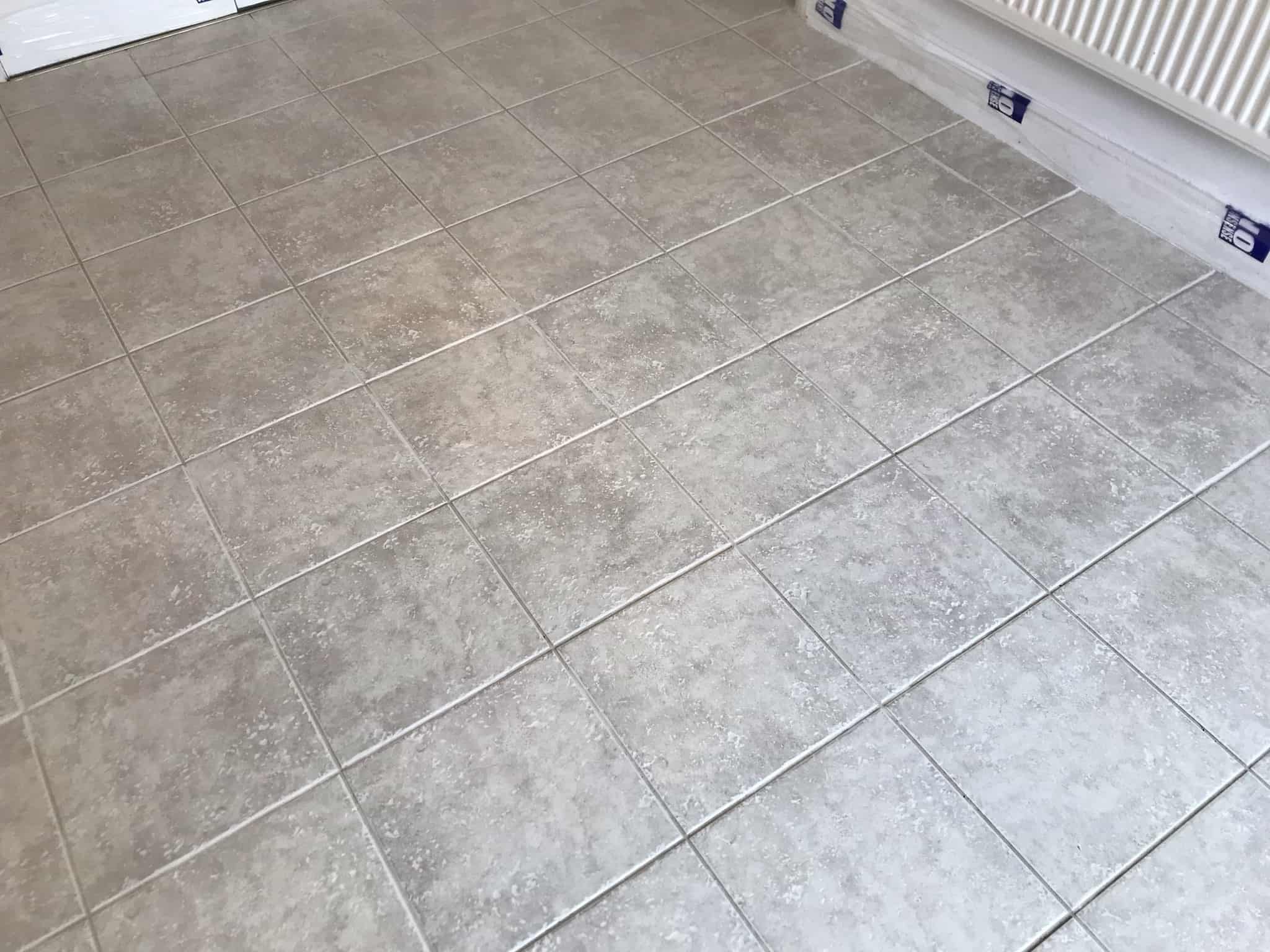 Porcelain Kitchen Diner Floor After Renovation Sidmouth