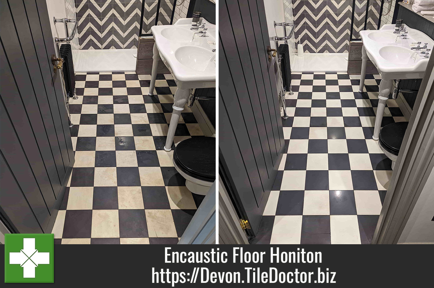 Encaustic Shower Room Floor Tile Cleaning Honiton